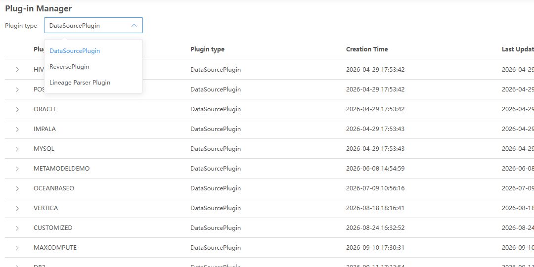 Three plugin types